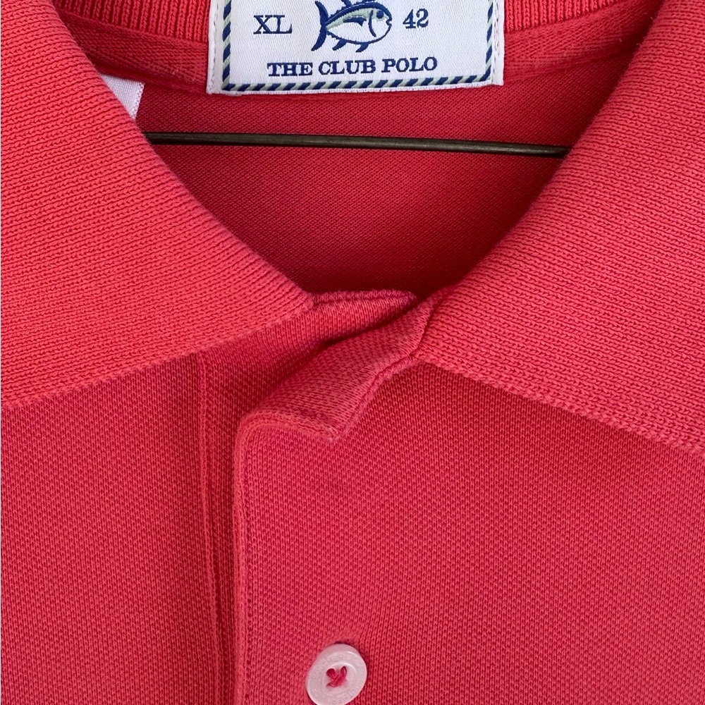 Southern Tide Vibrant Red Polo Shirt - Picture 2 of 5